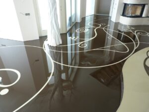 Фото работ 3D полов в доме